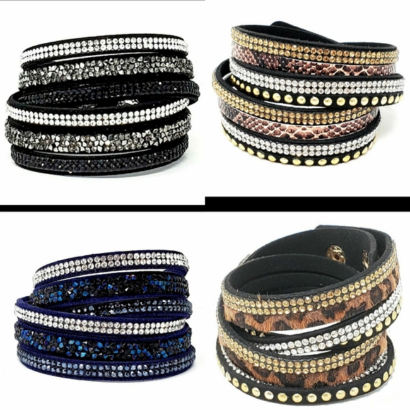 Jewelry - XxWrap/Snap Bracelets-SET OF 4 DESIGNS
